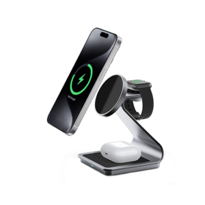 LUX&trade; | 3-i-1 Trådløs Opladestation - 15W - MagSafe Kompatibel - DeluxeCovers