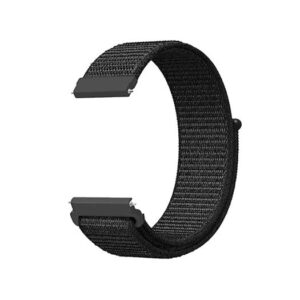 Samsung Galaxy Watch 7 (40/44mm) - L'Empiri&trade; Nylon Velcro Rem - Sort - L'Empiri&trade;