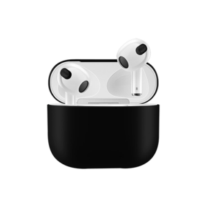 AirPods 3 | Simple Silikone Beskyttelse Cover - Sort - Electroplating