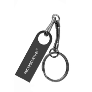 MicroDrive® | USB Nøgle m. Nøglering (128GB) - Sort - MicroDrive