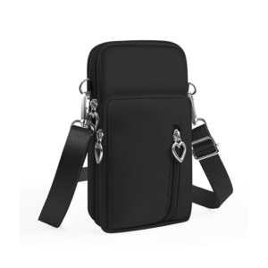 iPhone 17 Pro Max - HAWEEL&trade; Nylon Skuldertaske til Dame - Sort - Haweel