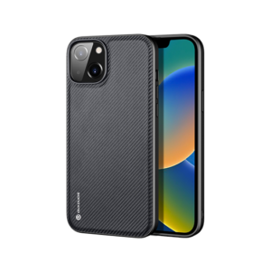 iPhone 14 Plus - DUX DUCIS® Luxe Cover - Tekstil Design - Sort - DUX DUCIS