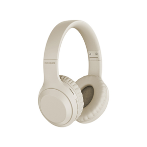 ROCK&trade; | HIFI Over Ear Trådløs Headset Bluetooth 5.0 - Beige - WEKOME