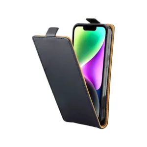 iPhone 14 Plus - Diary Vertikal Læder FlipCover Etui - Sort - Diary Vertikal