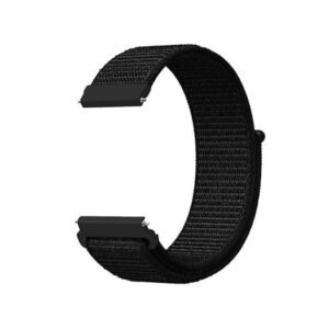 Samsung Galaxy Watch 3 (45mm) - L'Empiri&trade; Nylon Velcro Rem - Sort - L'Empiri&trade;