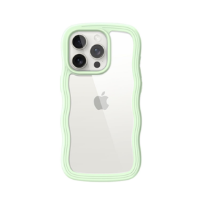 iPhone 13 Pro - DeLX&trade; Wave Frame Silikone Cover - Grøn - DeLX&trade;