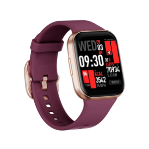 MotionMate&trade; Aktivitetsur - IP68 Vandtæt - SmartWatch - Bordeauxrød - MotionMate