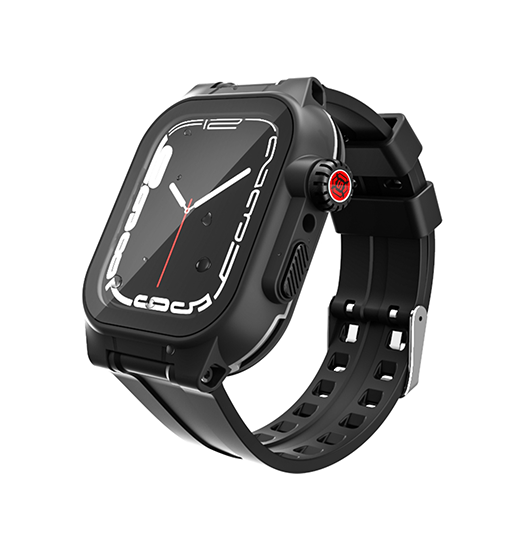 Apple Watch (45mm) - RedPepper™ Vandtæt/støvtæt Cover m. rem - Sort - Redpepper™