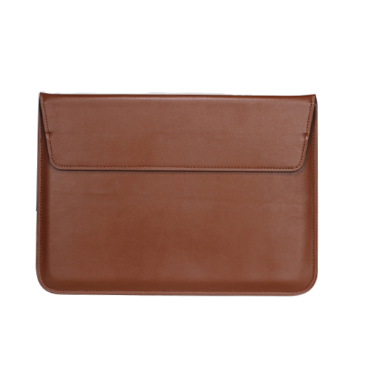 MacBook Pro/Air 13" - Retro Diary Vegan Læder Sleeve - Vintage Brun - Retro Diary