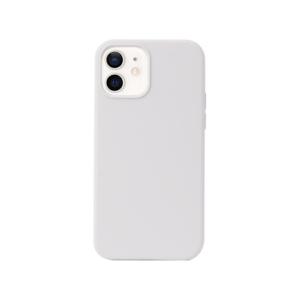 iPhone 12 - DeLX&trade;  Pastel Silikone Cover - Hvid/Lysegrå - DeLX&trade;