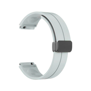 Samsung Galaxy Watch 3 (45mm) - DeLX Straight-Line Silikone Rem - Grå - DeLX&trade;