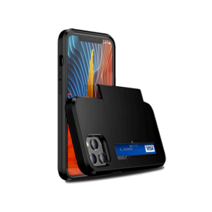 iPhone 13 Pro Max - Deluxe&trade; Håndværker Cover M. Kortholder - Sort - DeluxeCovers