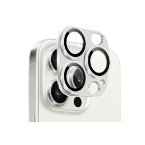 iPhone 16 Pro Max - NTJO&trade; Premium Linse Beskyttelsesglas - White - NTJO