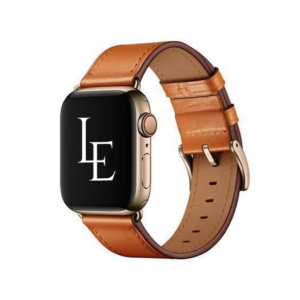 Apple Watch (42/44/SE/45/46/49mm) -  L'Empiri&trade; Verona Ægte Læder Rem - Cognac - Verona