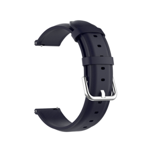 Samsung Galaxy Watch 7 (40/44mm) - ADENA&trade; Round Tail Læder Urrem - Navy - ADENA