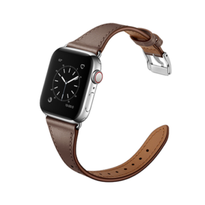 Apple Watch (42/44/SE/45/46/49mm) -  L'Empiri&trade; Thin Ægte Læder Rem - Taupe - L'Empiri&trade;