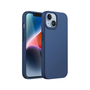 iPhone 14 - Deluxe&trade; Soft Touch Silikone Cover - Blå - DeluxeCovers