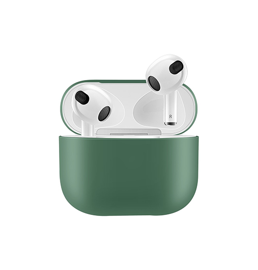 AirPods 3 | Simple Silikone Beskyttelse Cover - Grøn - Electroplating