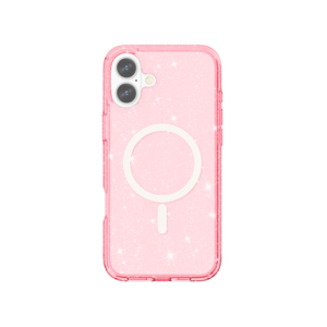 iPhone 16 - DeLX&trade; Glitter Silikone Cover M. MagSafe - Pink - DeLX&trade;