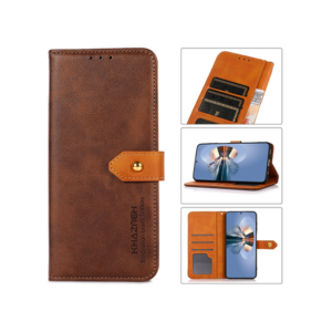 iPhone 15 - KHAZNEH&trade; Dual Læder Cover Etui M. Pung - Brun - KHAZNEH